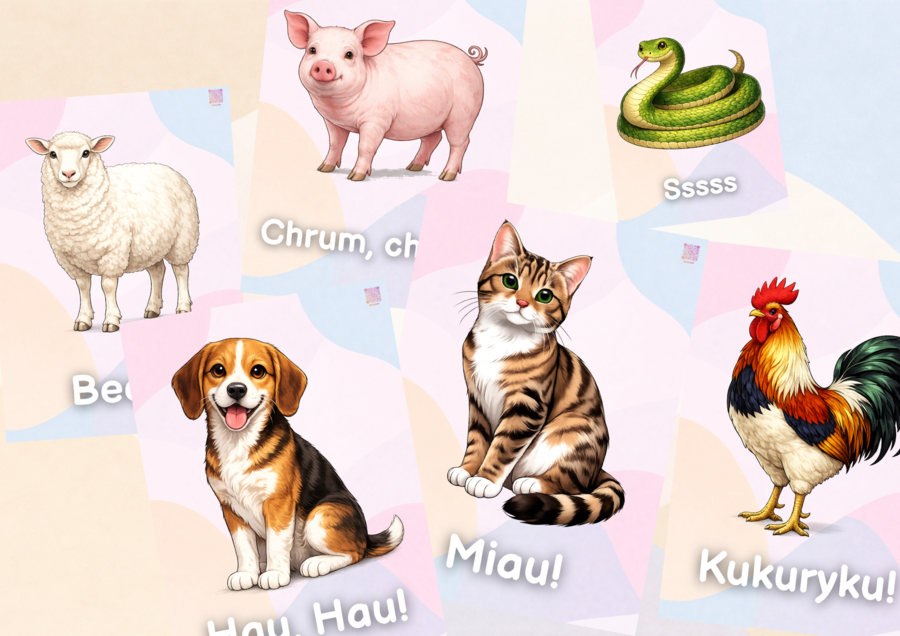 Onomatopeje - Zwierzęta