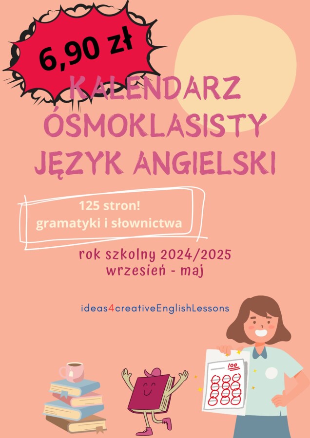 KALENDARZ ÓSMOKLASISTY 2024/2025 J. ANGIELSKI