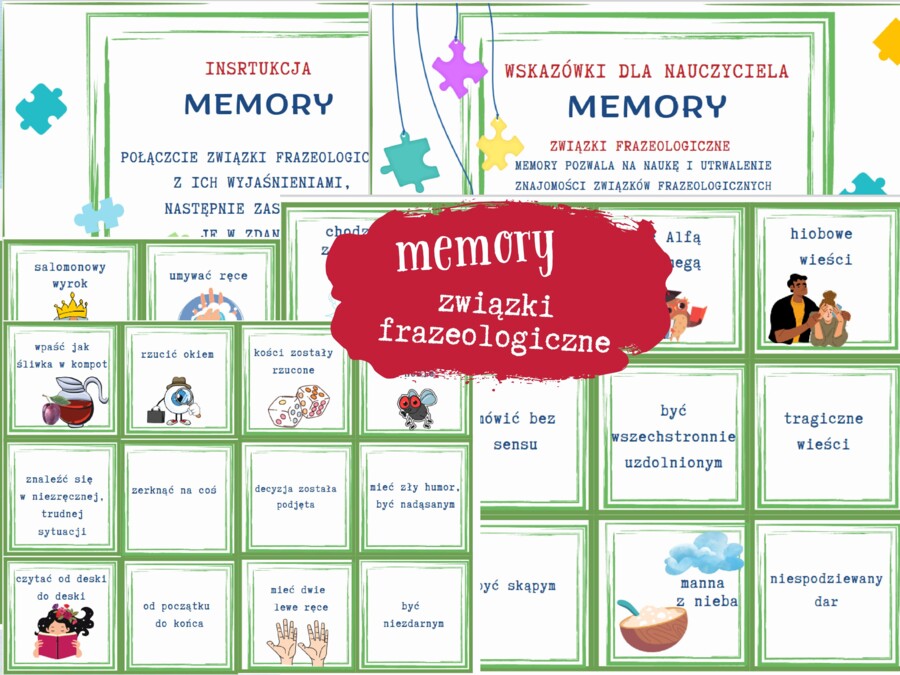 Związki frazeologiczne- memory