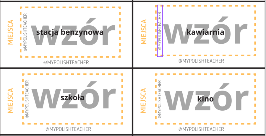 Miejscownik - miejsca w mieście + miasta świata PAKIET