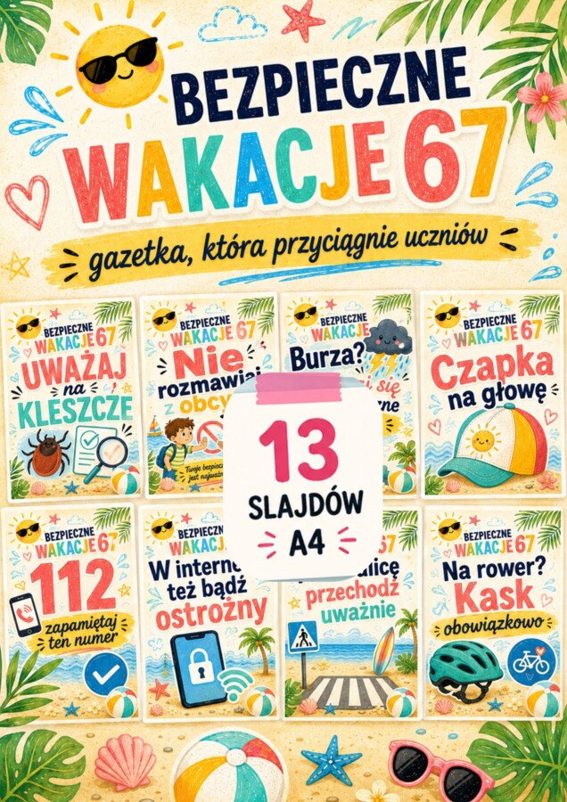 🌞 BEZPIECZNE WAKACJE 67 🌞
