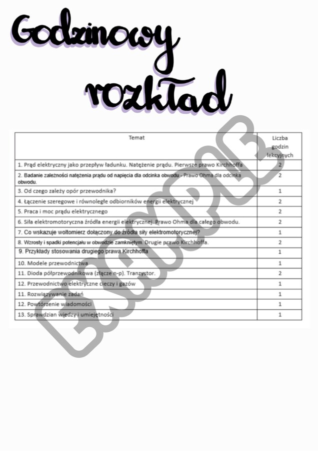 NOTATKA - Prąd stały - fizyka