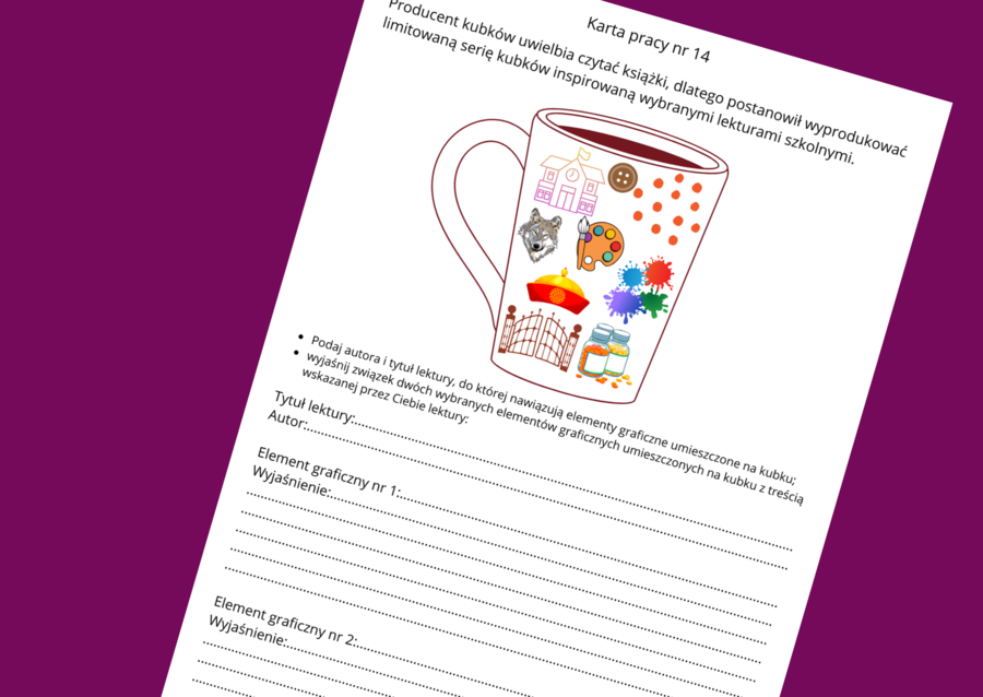 "AKADEMIA PANA KLEKSA” – lektury- kl. 4-8 – ikonki – powtórzenie – powtórka – egzamin – karta pracy