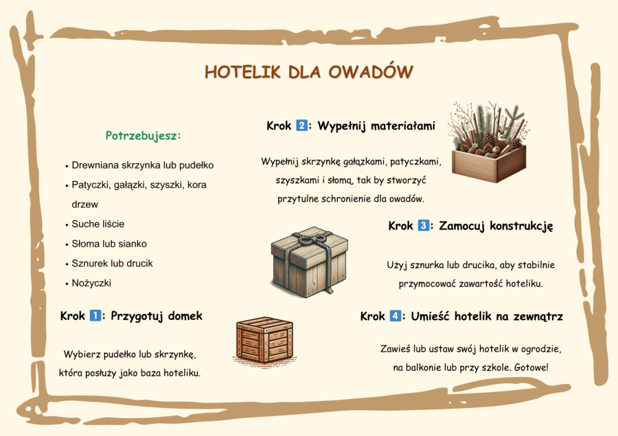 Czym jest ekologia? Zwierzęta leśne. Grzyby. Ciekawostki. Hotelik dla owadów. Naklejki. Mini-bajka.
