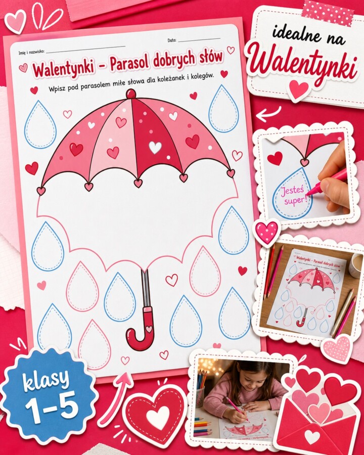 Walentynki. Parasol dobrych słów
