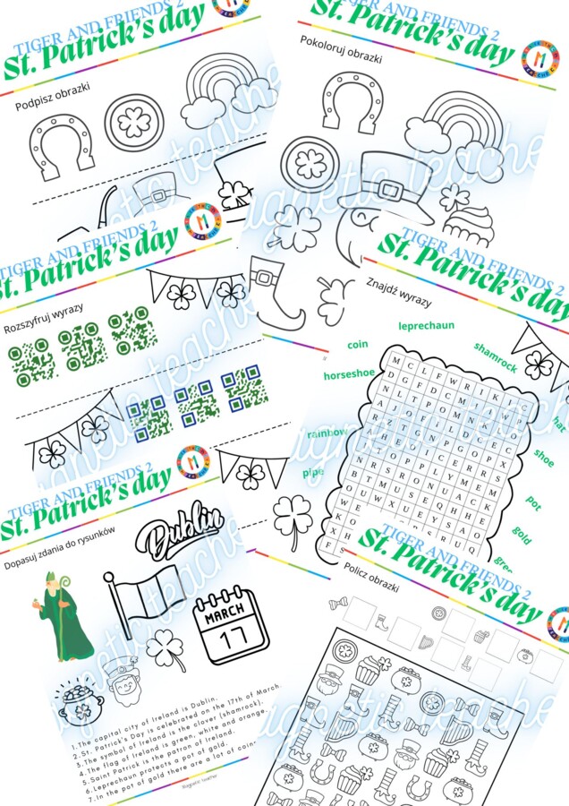 Tiger and friends 2 St. Patrick's day