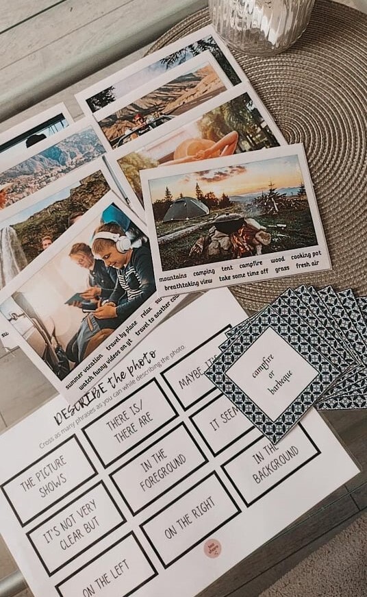 DESCRIBE THE PHOTO - summer edition - karty obrazkowe