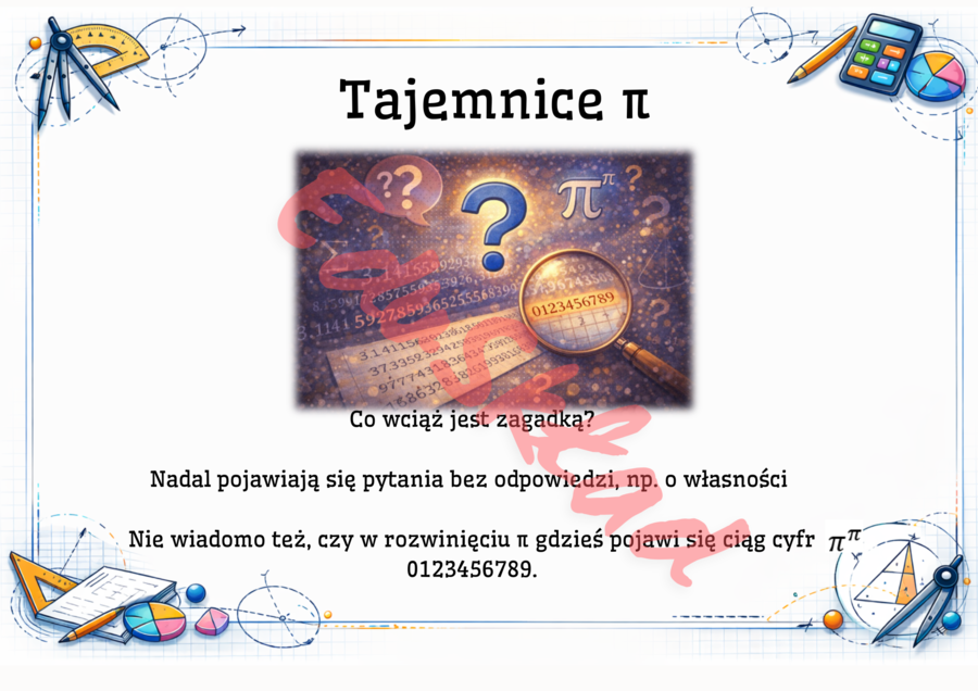 🧩„Liczba π, która potrafi zaskoczyć” – gazetka tematyczna