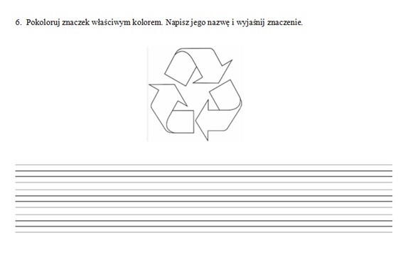 Sprawdzian z edukacji pzryrodniczej w klasie 3.
