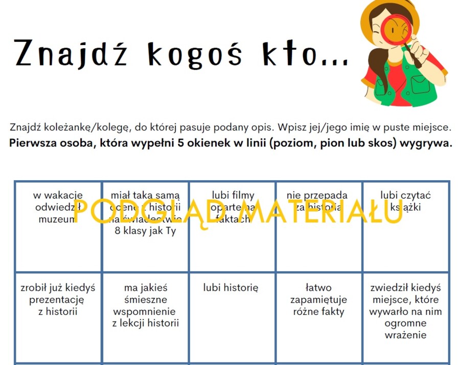 Historia - lekcja wprowadzająca dla szkoły ponadpodstawowej