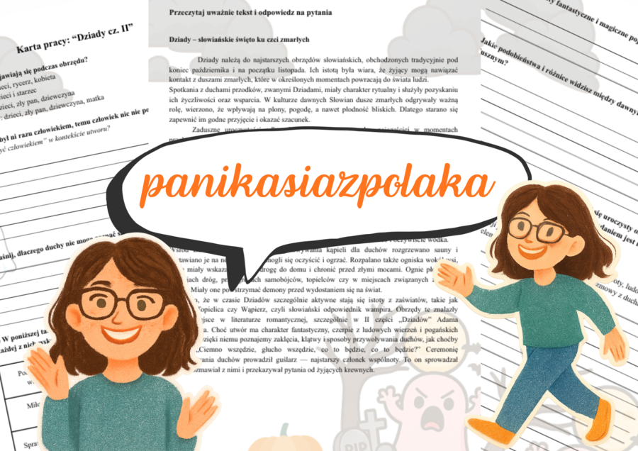 "Dziady cz.II" karta pracy