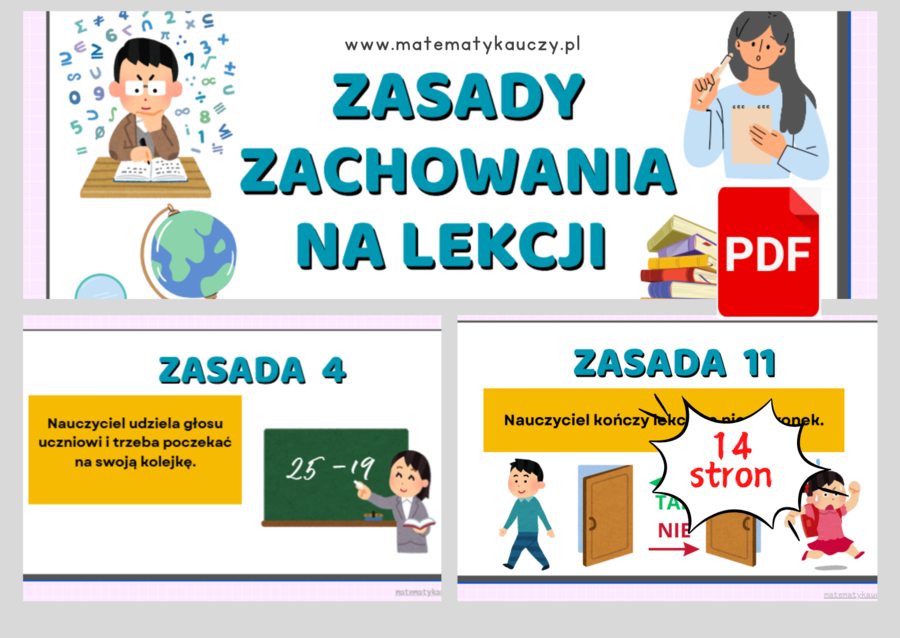 ZASADY ZACHOWANIA NA LEKCJI – 13 uniwersalnych zasad dla każdego nauczyciela / PDF DO DRUKU