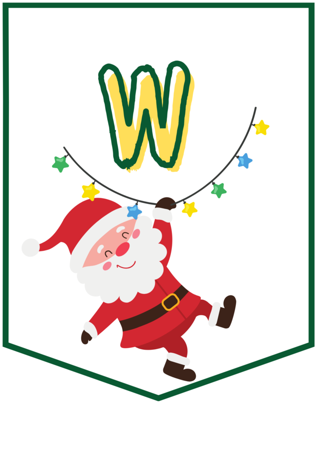 WITAJ ŚWIĘTY MIKOŁAJU – MIKOŁAJKI – Mikołaj – GIRLANDA – biblioteka – świetlica – przedszkole – gazetka – wersja 3