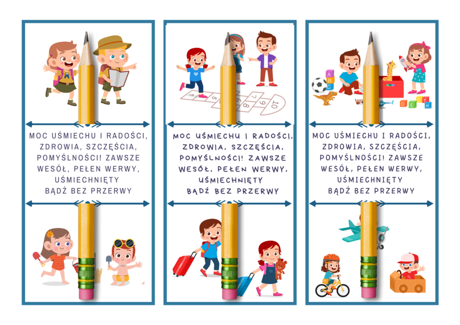 Zakładki z życzeniami - Dzień Dziecka - życzenia i cytaty motywacyjne