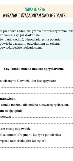 Agent Tekst i jego pies. Trening rozumienia tekstu. seria dla klas 4-8. Zeszyt pierwszy: Tomek Sawyer i misja płot. Klasa 4/5