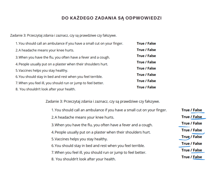 Together klasa 6 Unit 5 Dodatkowe Zadania Powtórzenie Karty Pracy Słownictwo Gramatyka Komunikacja Zdrowie Should Have to