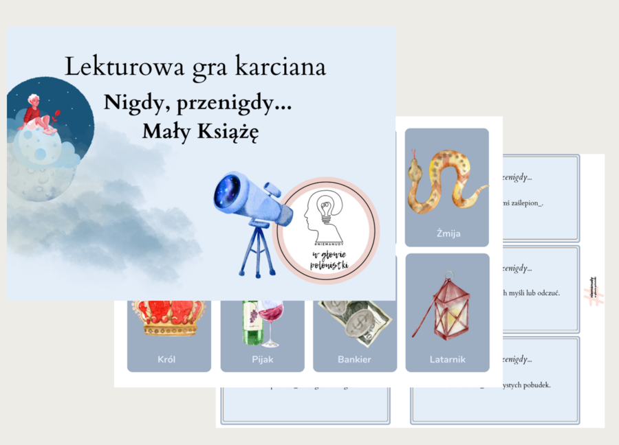 Lekturowa gra karciana - Nigdy, przenigdy... Mały Książę