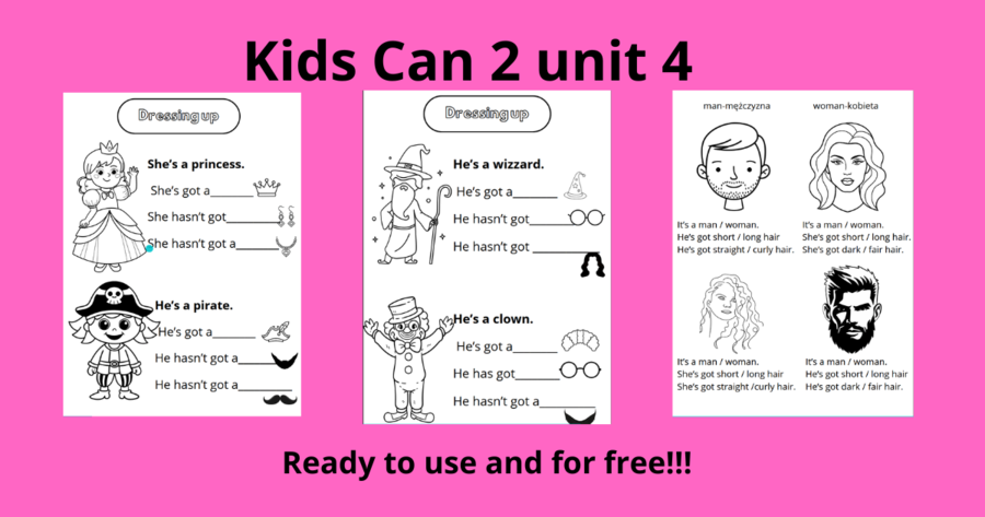 Kids Can 2 unit 4 dressing up