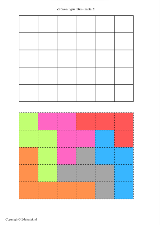 Zestaw gier logicznych typu tetris