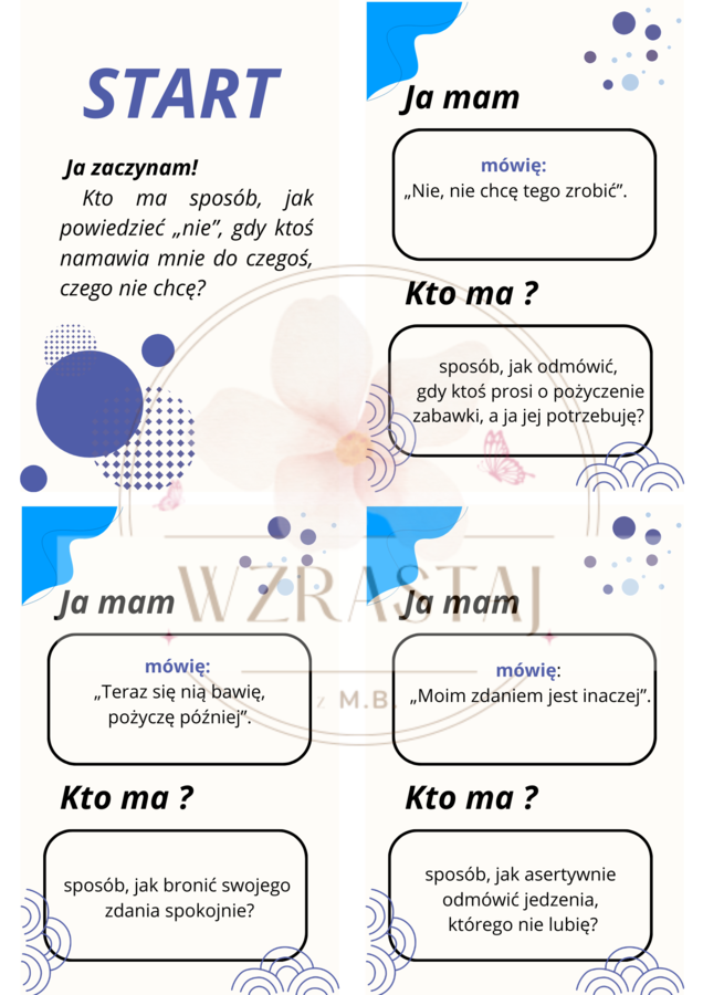 Ja mam, kto ma - asertywność