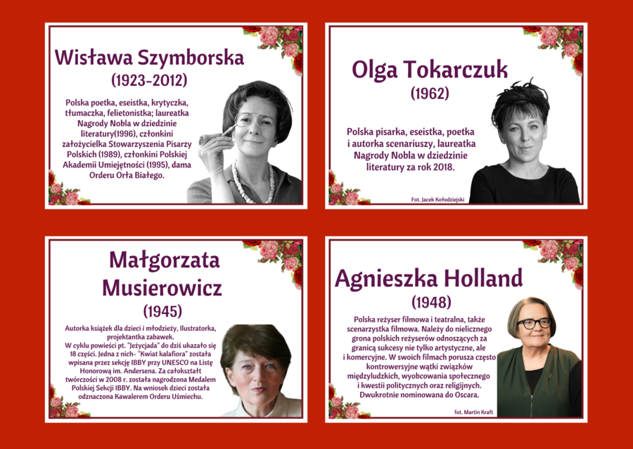 DZIEŃ KOBIET - – gazetka - SŁAWNE POLKI – biblioteka – świetlica – 24 strony – wersja 3