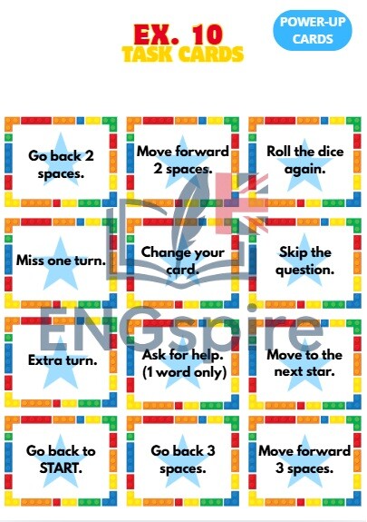 LEGO Grammar Fun – Present Simple, to be i can w formie gry