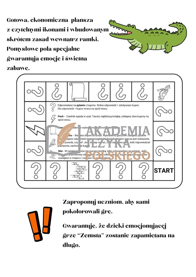 "Zemsta" gra planszowa