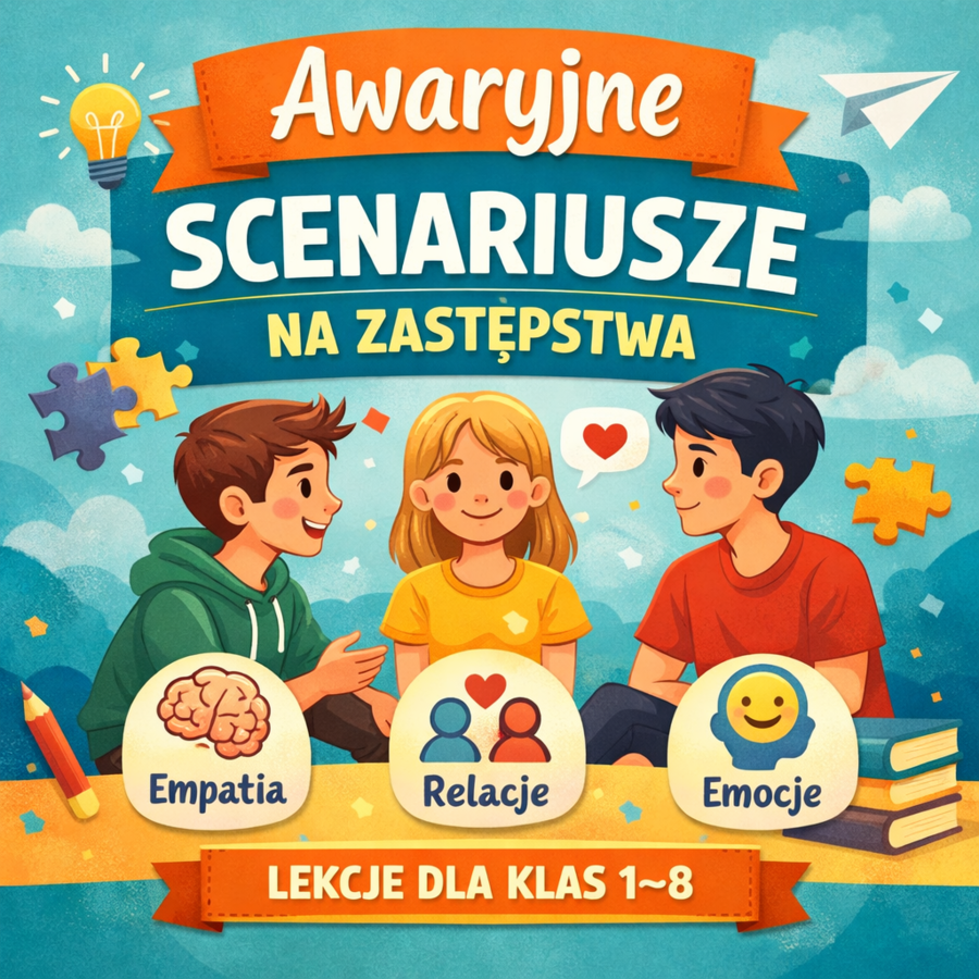 Awaryjne scenariusze zajęć na zastępstwa, lekcje z wychowawcą.