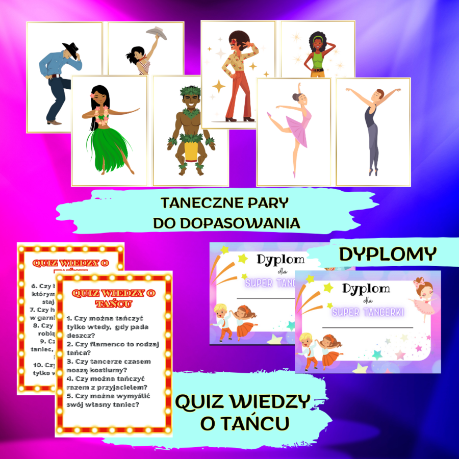 Dzień Tańca - scenariusz wraz z pomocami