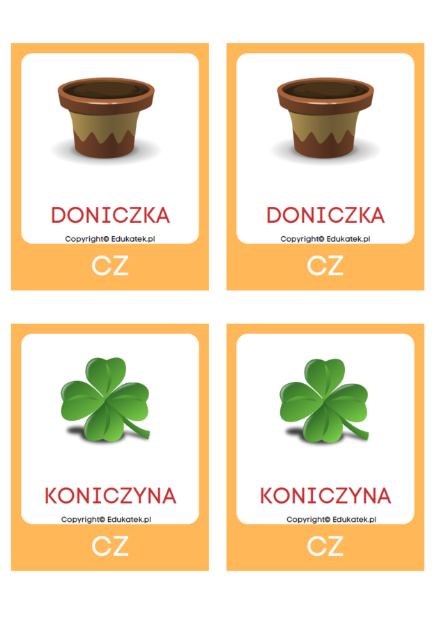 Memory logopedyczne – głoski szumiące