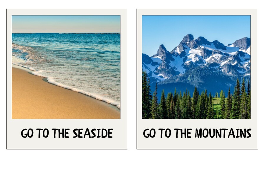 SUMMER gazetka/napis/wakacyjne czynności