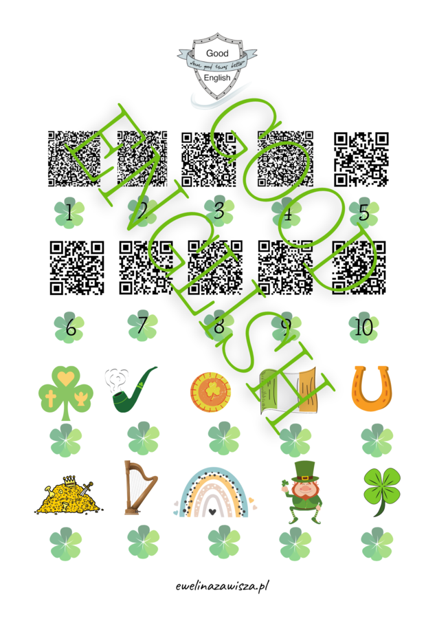 ST.PATRICK’S GREEN SET.