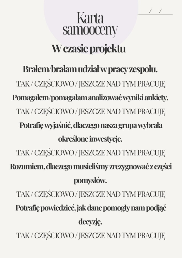 Tydzień projektowy dla klas 4–6 – projekt przyjaznej okolicy dla młodych | język polski, matematyka, język angielski, geografia - projekt interdyscyplinarny