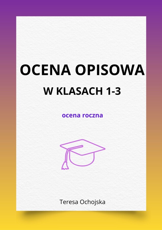 Roczna ocena opisowa w klasach 1-3