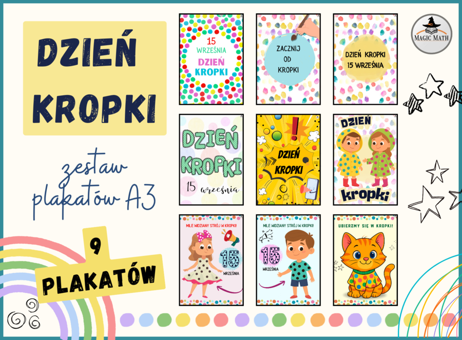 DZIEŃ KROPKI - ZESTAW PLAKATÓW