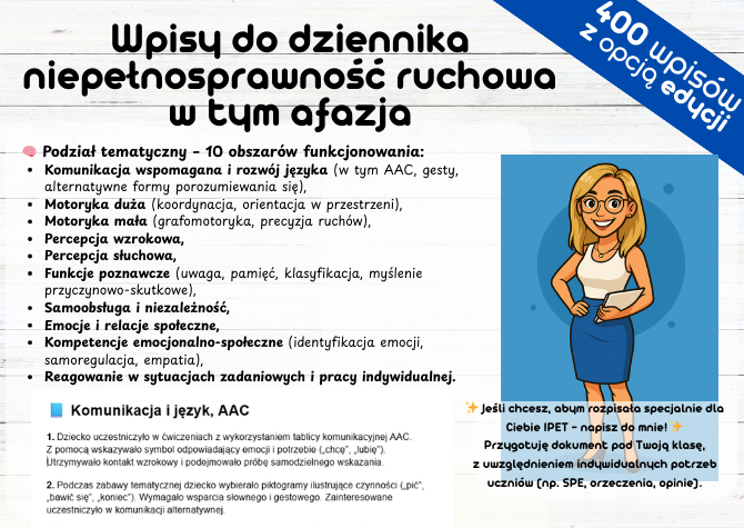 Wpisy Do Dziennika Afazja Niepełnosprawność Ruchowa