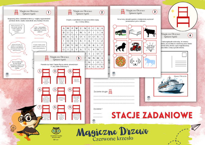Magiczne Drzewo. Czerwone krzesło. Stacje zadaniowe. Lektury