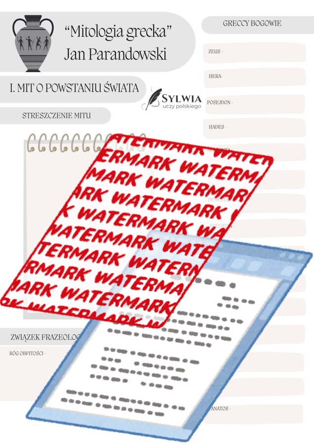 📒Notatnik maturalny mitologia grecka