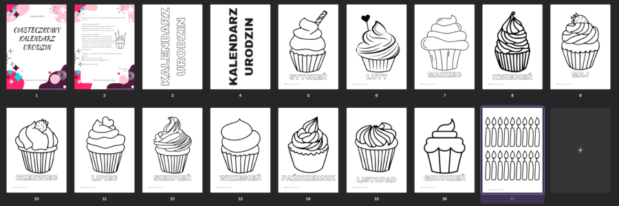 Ciasteczkowy kalendarz urodzin