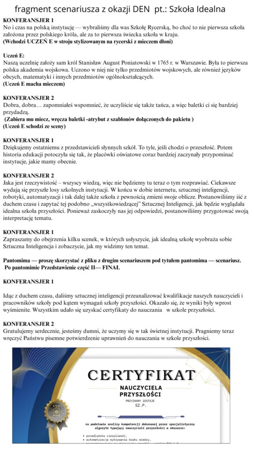 Dzień Edukacji Narodowej - kompletny pakiet materiałów; scenariusz, grafiki, muzyka.
