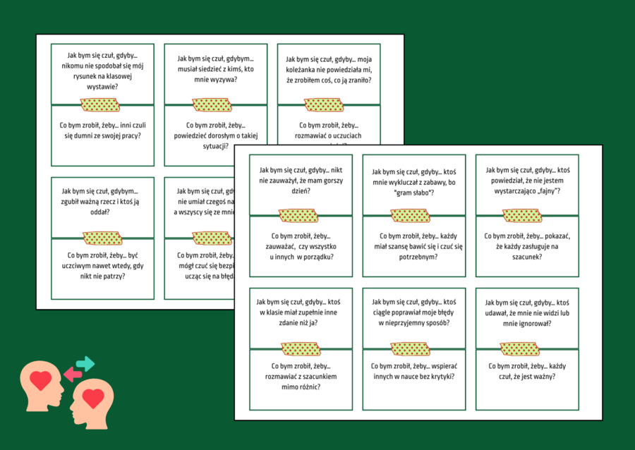 BUTY INNEJ OSOBY - scenariusz lekcji i gra - 60 fiszek - ZAJĘCIA Z WYCHOWAWCĄ – biblioteka – świetlica - klasy 4-8 - EMPATIA