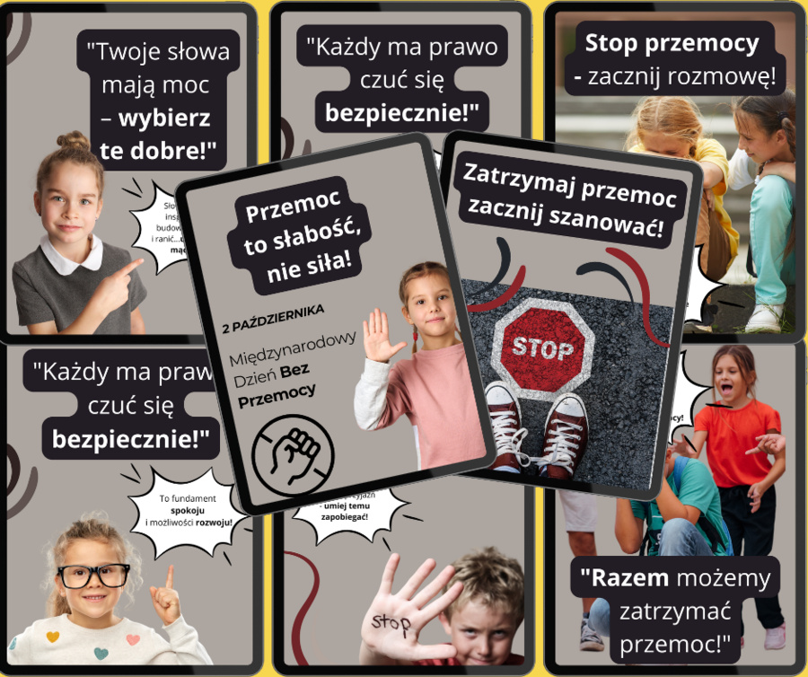 Przemocy mówimy STOP -zestaw plakatów