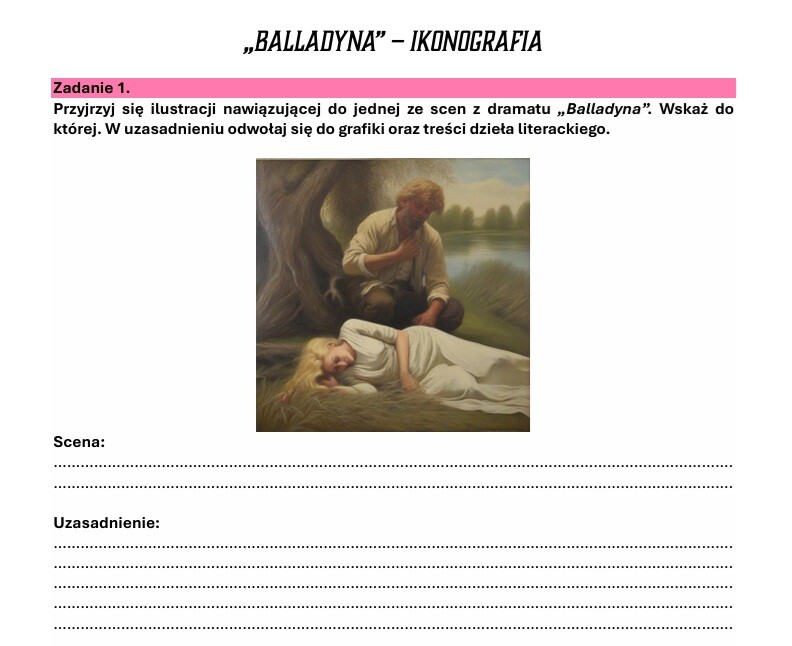 Zestaw lekturowy "Balladyna"