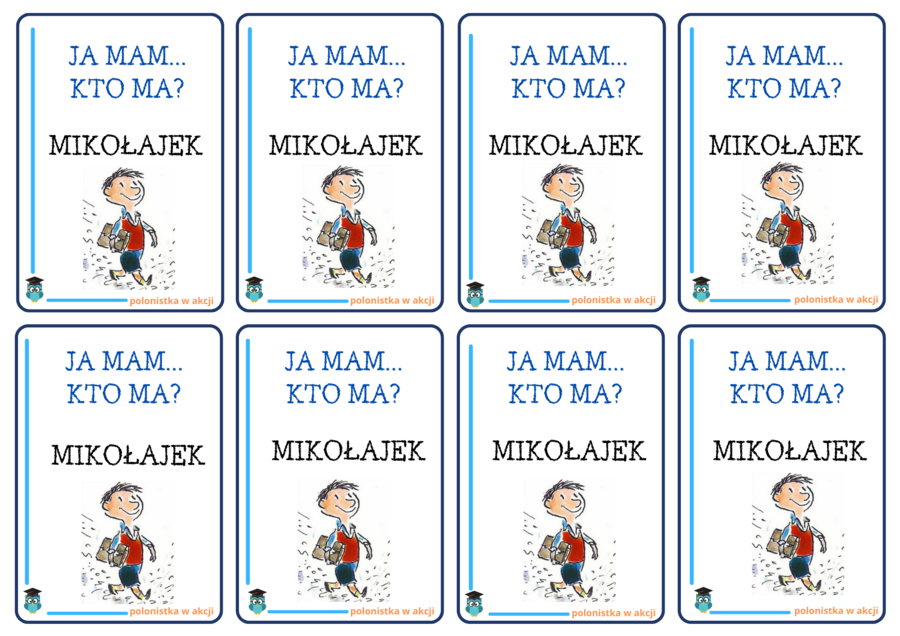 Gra Ja mam...Kto ma...? MIKOŁAJEK, R. Goscinny, J.J. Sempe