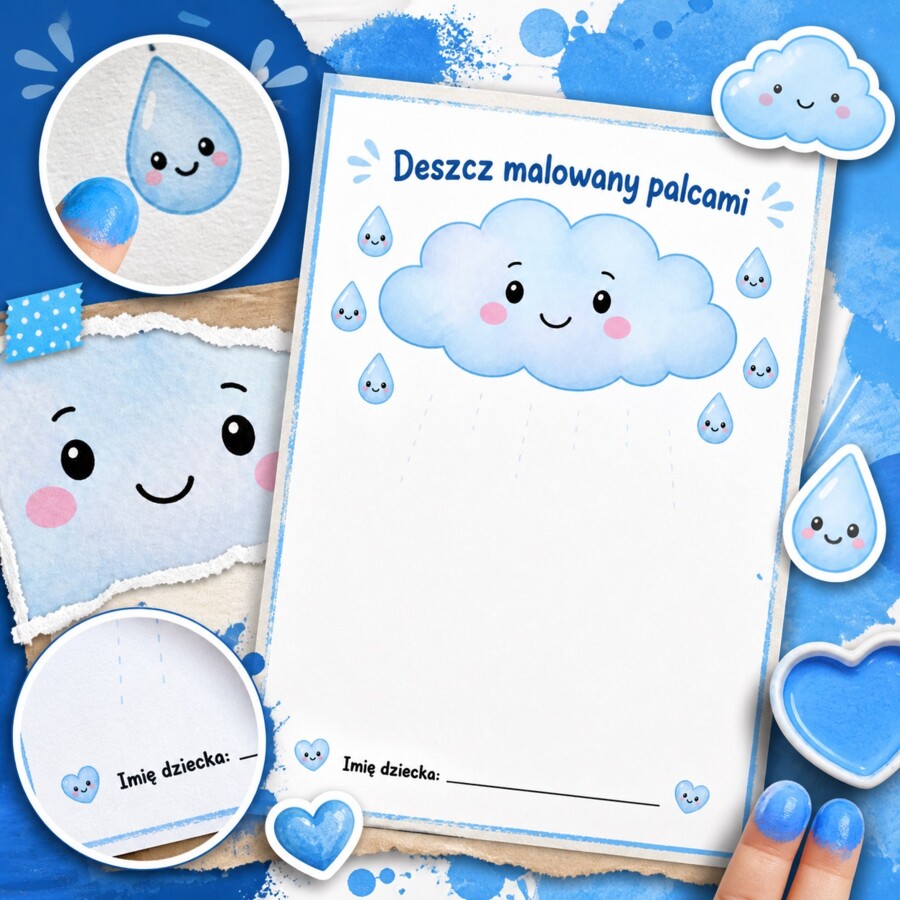 Deszcz malowany palcami