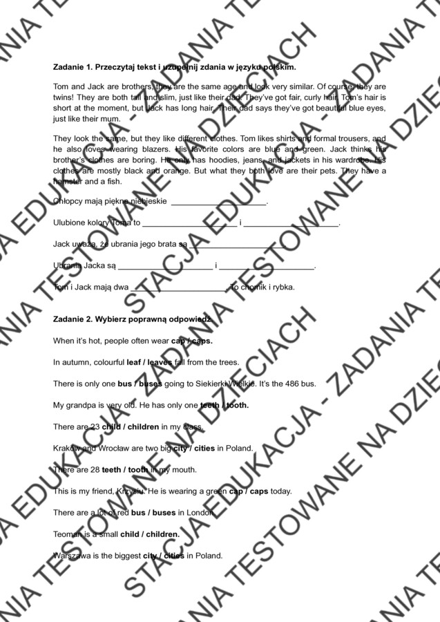 Super Powers 4 Unit 3 - powtórka do sprawdzianu