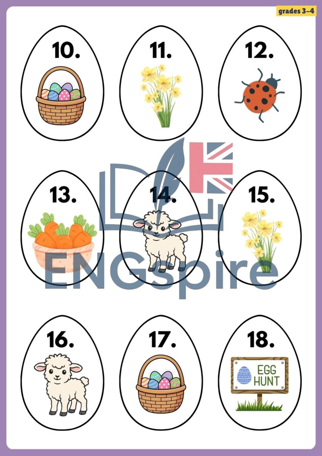 Easter Escape: Egg Hunt + kod wielkanocny | Gotowa lekcja (1–4)