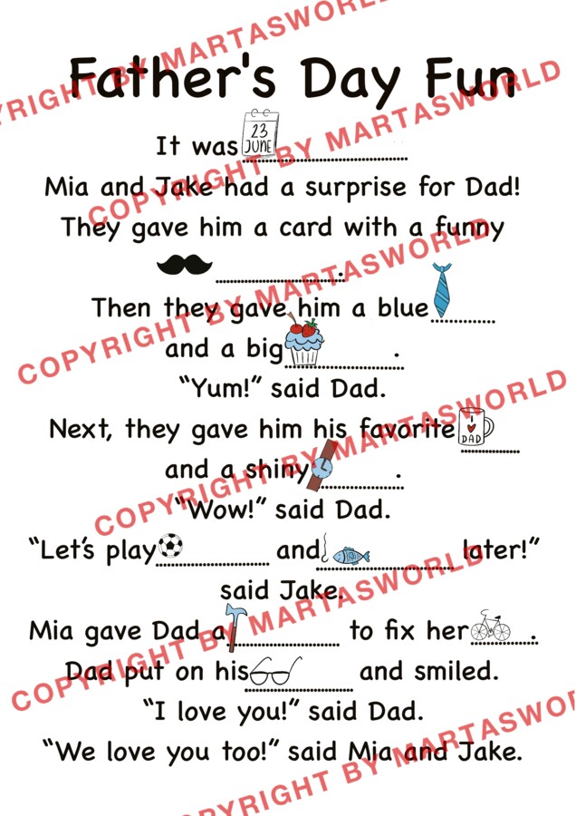 🎉 HAPPY FATHER’S DAY – edukacyjny materiał do nauki angielskiego! 🎉