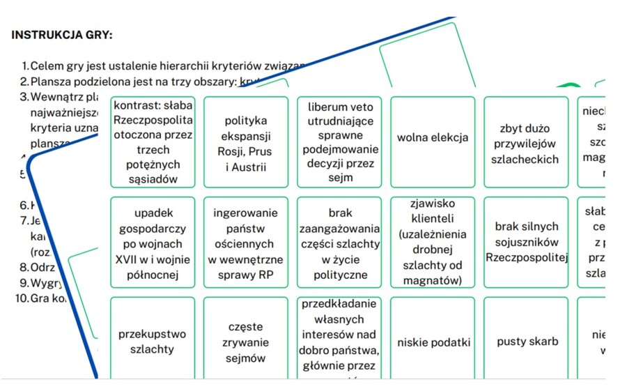 Upadek I RP - poker kryterialny