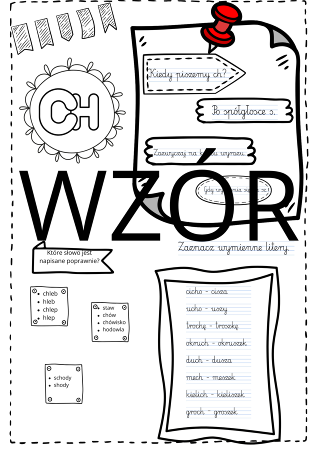 Ebook "Lecimy z ortografią"- zestaw wklejek i ćwiczeń.